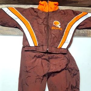 Vintage Cleveland Browns track suit  Baby Outfits Vintage Sz. 24 months RARE